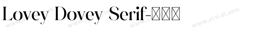 Lovey Dovey Serif字体转换
